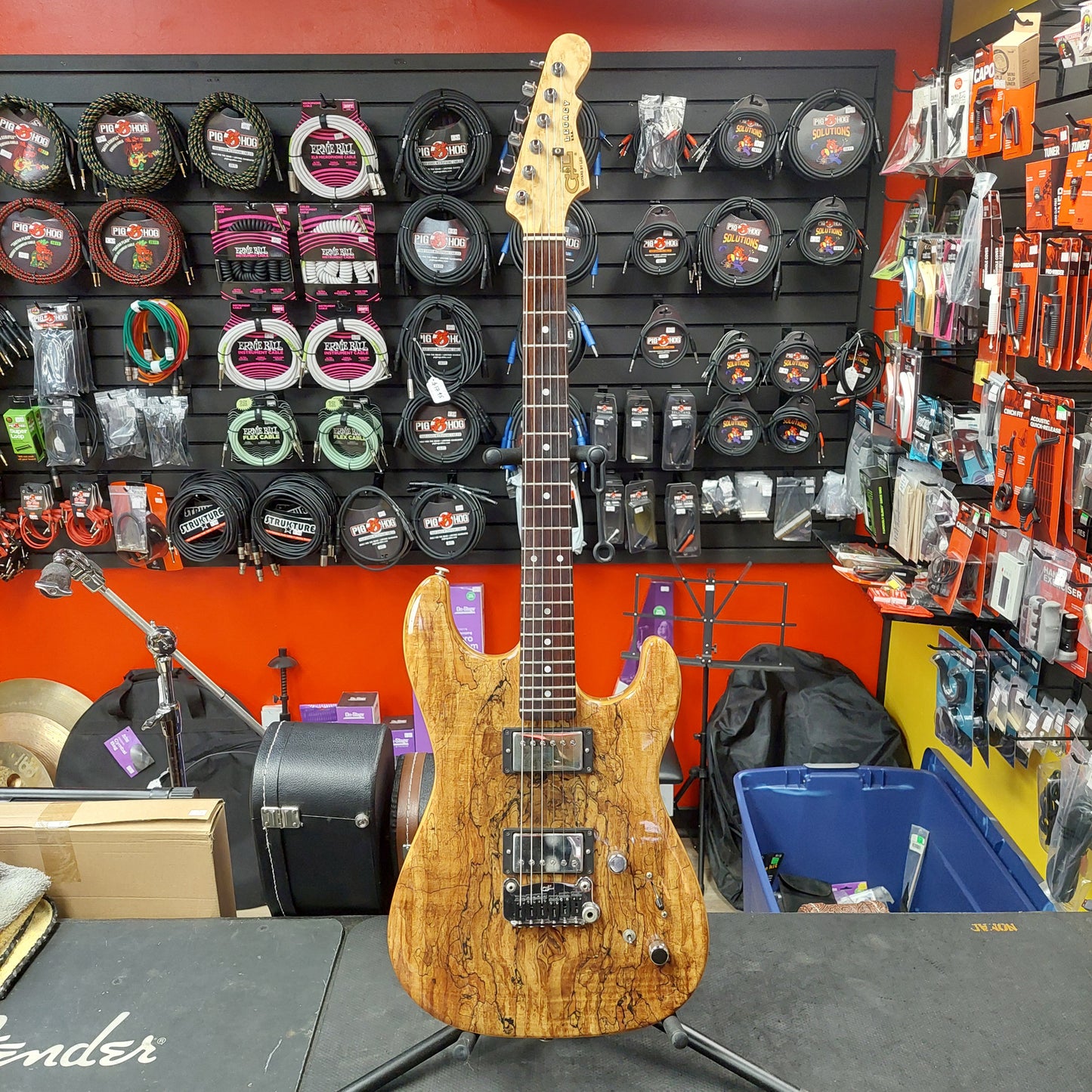 2004 G&L Legacy USA HH Electric Guitar - Spalted Maple w/ G&L Hard Case SN# CLF42930 "Made In USA" (No Tremolo Arm)