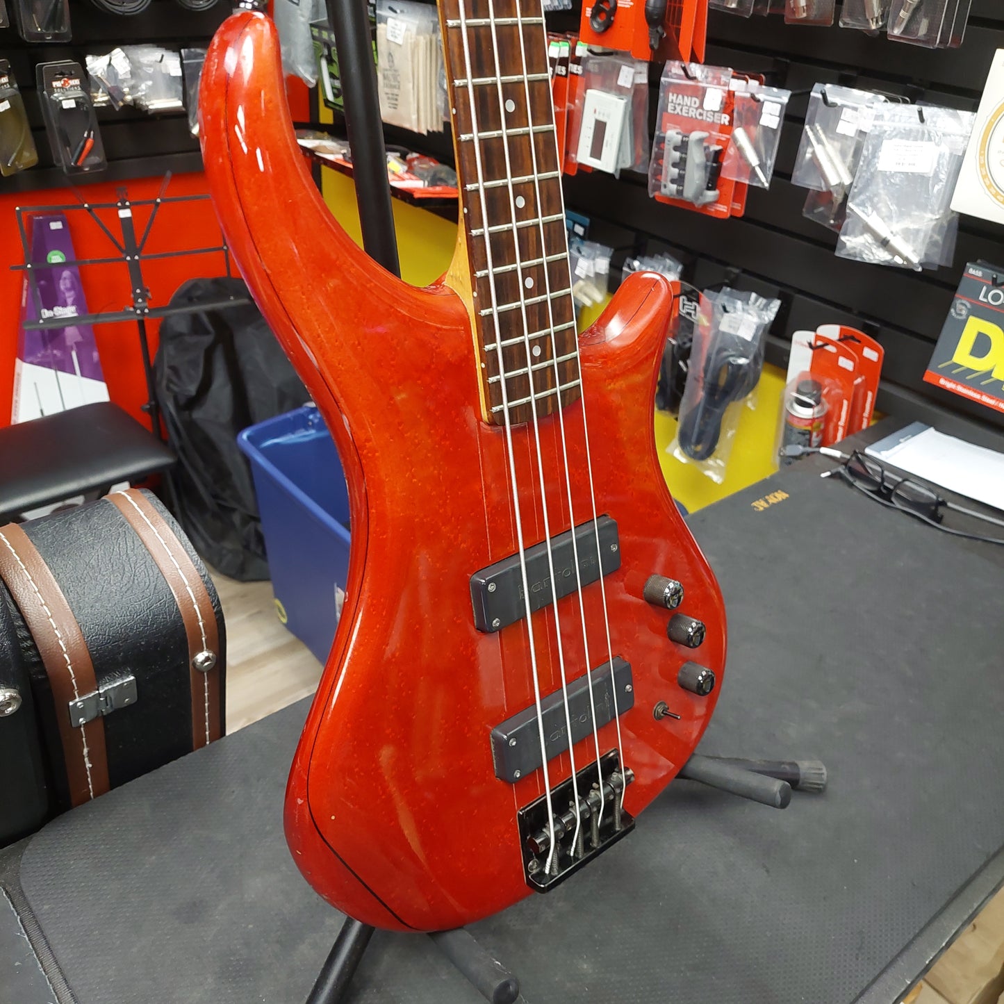 1990's Pedulla 4-String Thunderbolt Bass - Red w/ Pedulla Hard Case SN# T-4356 "Made In USA"