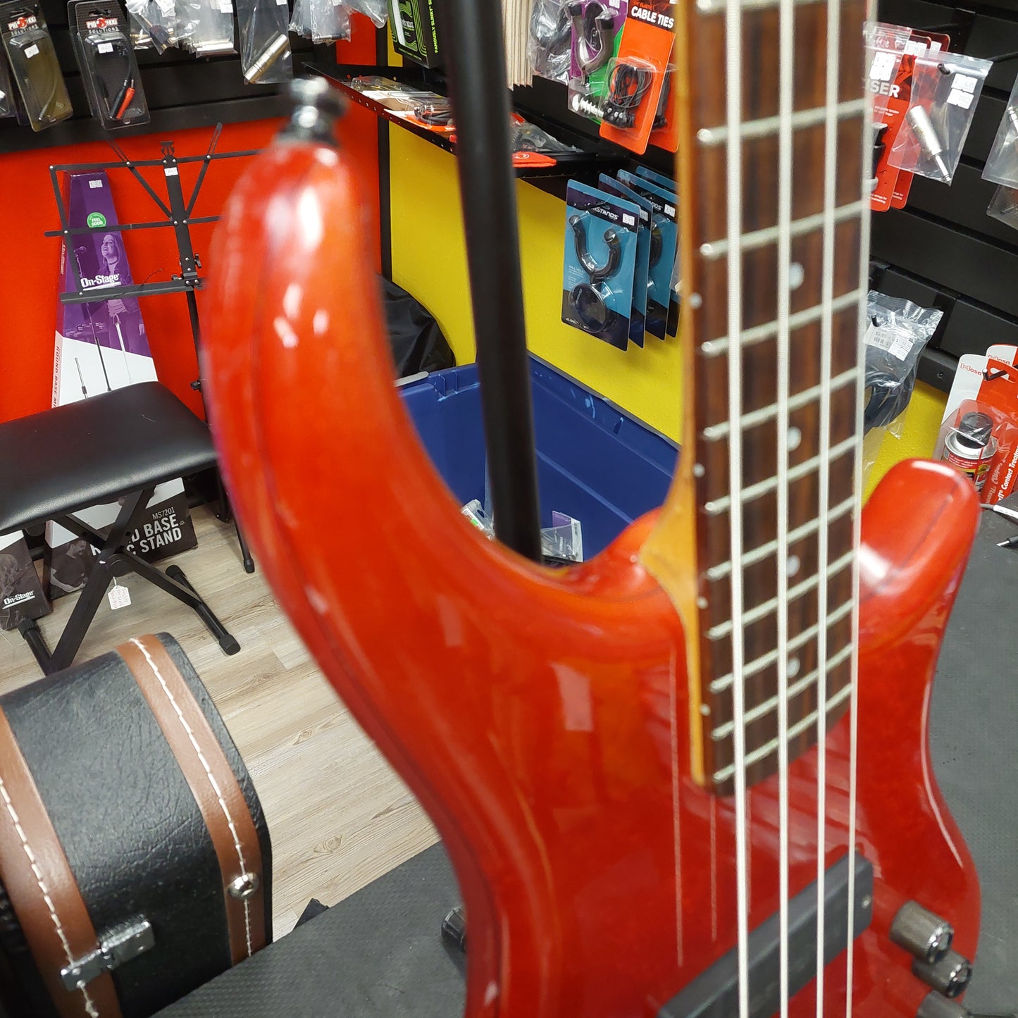 1990's Pedulla 4-String Thunderbolt Bass - Red w/ Pedulla Hard Case SN# T-4356 "Made In USA"