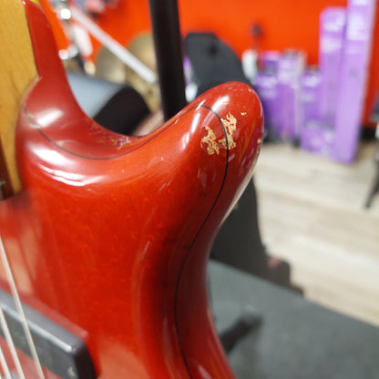 1990's Pedulla 4-String Thunderbolt Bass - Red w/ Pedulla Hard Case SN# T-4356 "Made In USA"
