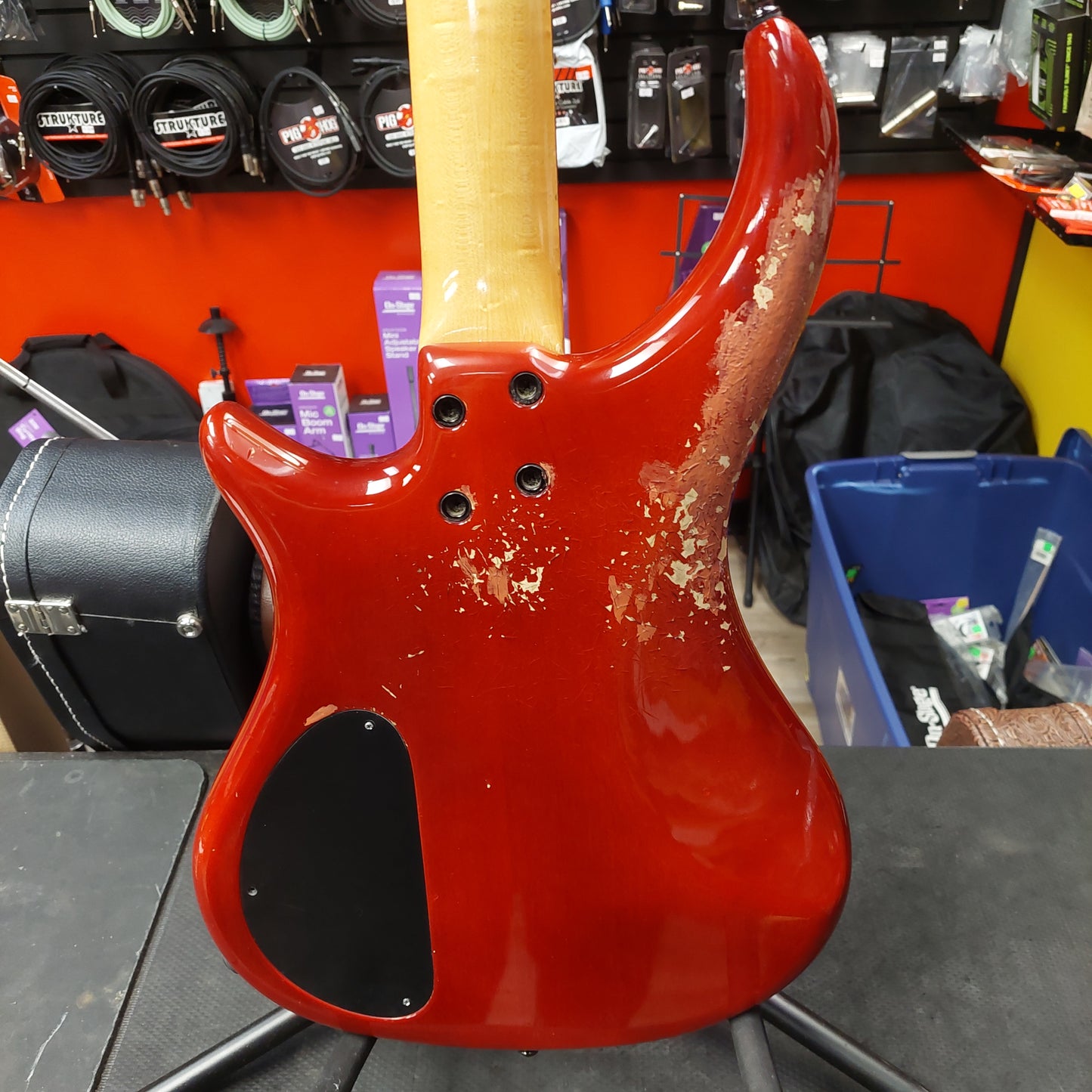 1990's Pedulla 4-String Thunderbolt Bass - Red w/ Pedulla Hard Case SN# T-4356 "Made In USA"