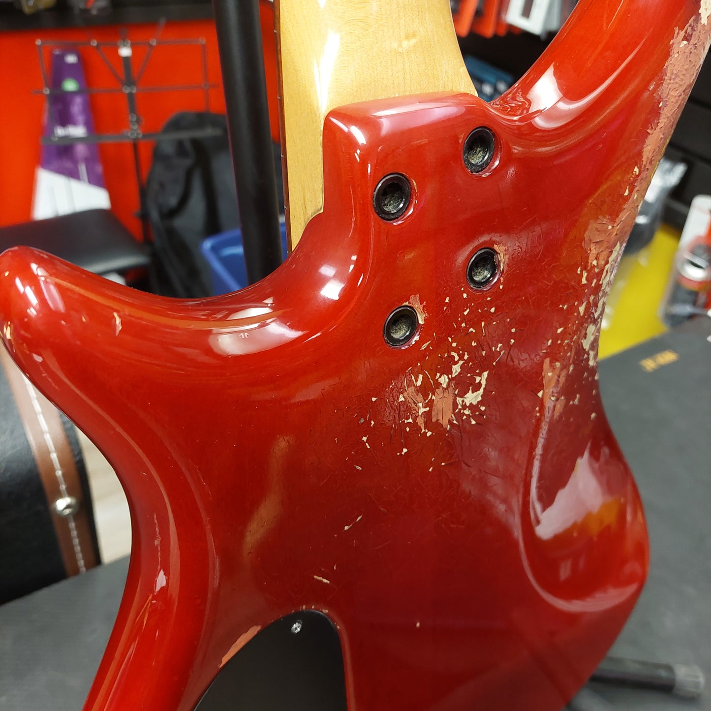 1990's Pedulla 4-String Thunderbolt Bass - Red w/ Pedulla Hard Case SN# T-4356 "Made In USA"