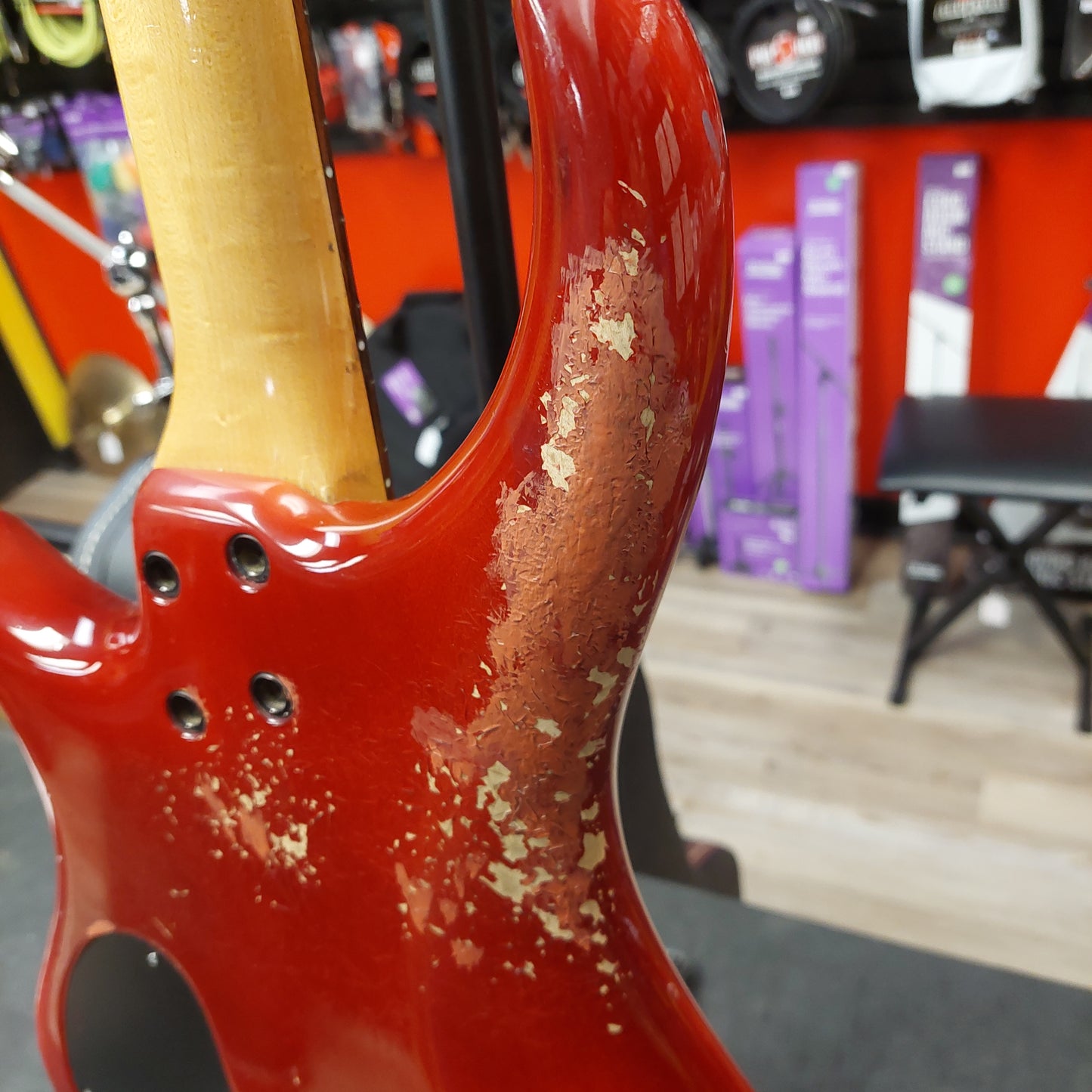 1990's Pedulla 4-String Thunderbolt Bass - Red w/ Pedulla Hard Case SN# T-4356 "Made In USA"