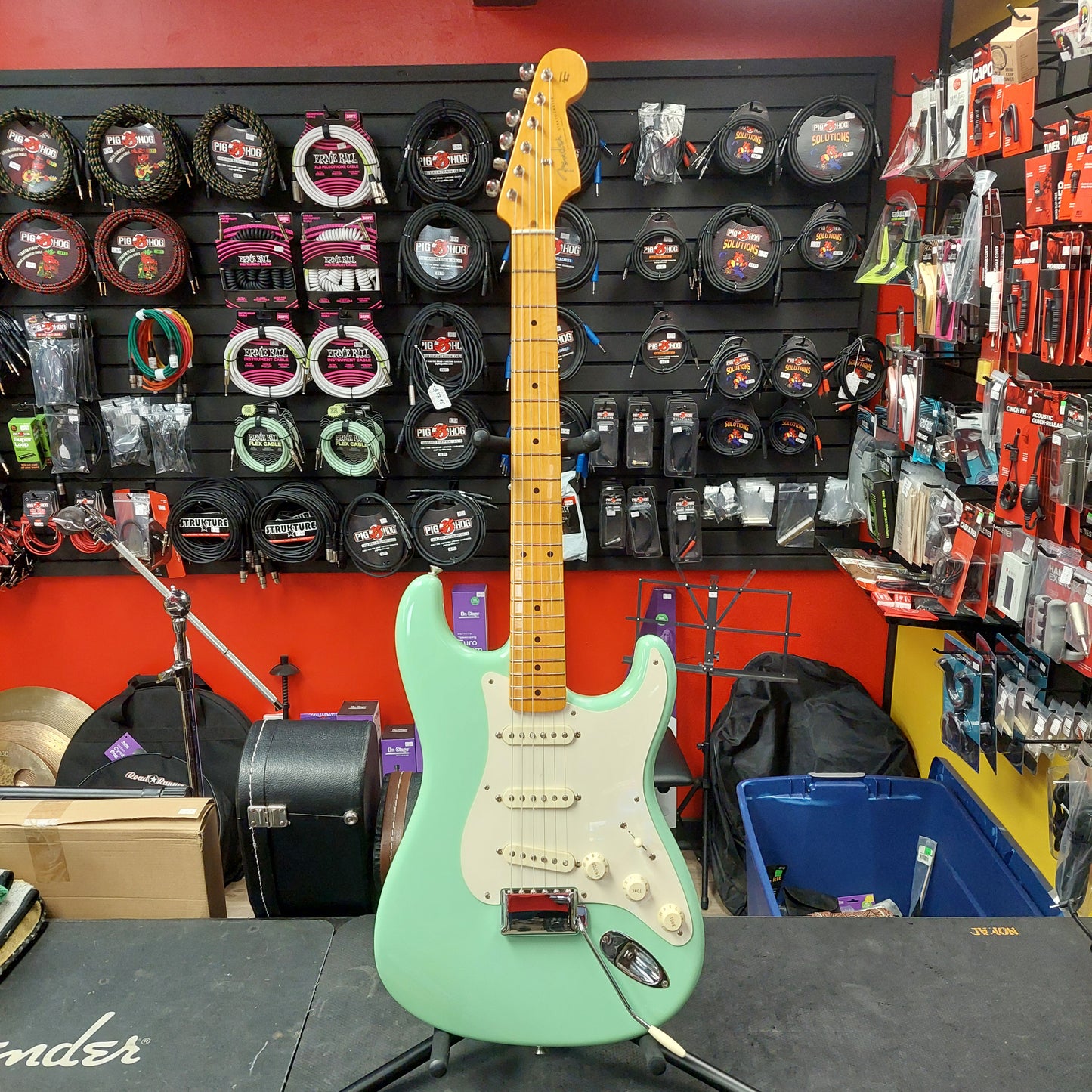 2011 Fender American Vintage Reissue ‘57 Stratocaster Guitar - Surf Green w/ Fender G&G Tweed Hard Case "Made In USA" SN# V196668