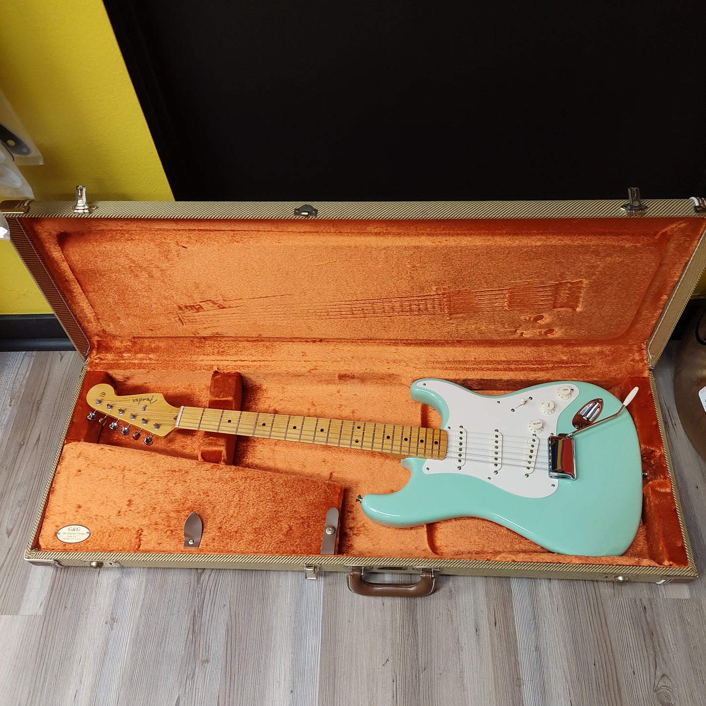 2011 Fender American Vintage Reissue ‘57 Stratocaster Guitar - Surf Green w/ Fender G&G Tweed Hard Case "Made In USA" SN# V196668