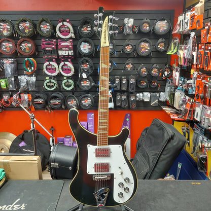 1975 Rickenbacker 481 Slant Fret Electric Guitar - Jetglo Black (USED) "Made In USA" SN# 3996