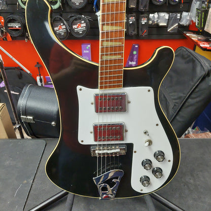 1975 Rickenbacker 481 Slant Fret Electric Guitar - Jetglo Black (USED) "Made In USA" SN# 3996