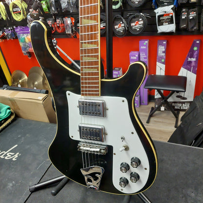 1975 Rickenbacker 481 Slant Fret Electric Guitar - Jetglo Black (USED) "Made In USA" SN# 3996