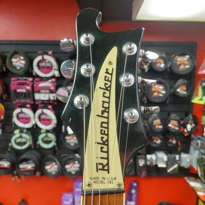 1975 Rickenbacker 481 Slant Fret Electric Guitar - Jetglo Black (USED) "Made In USA" SN# 3996