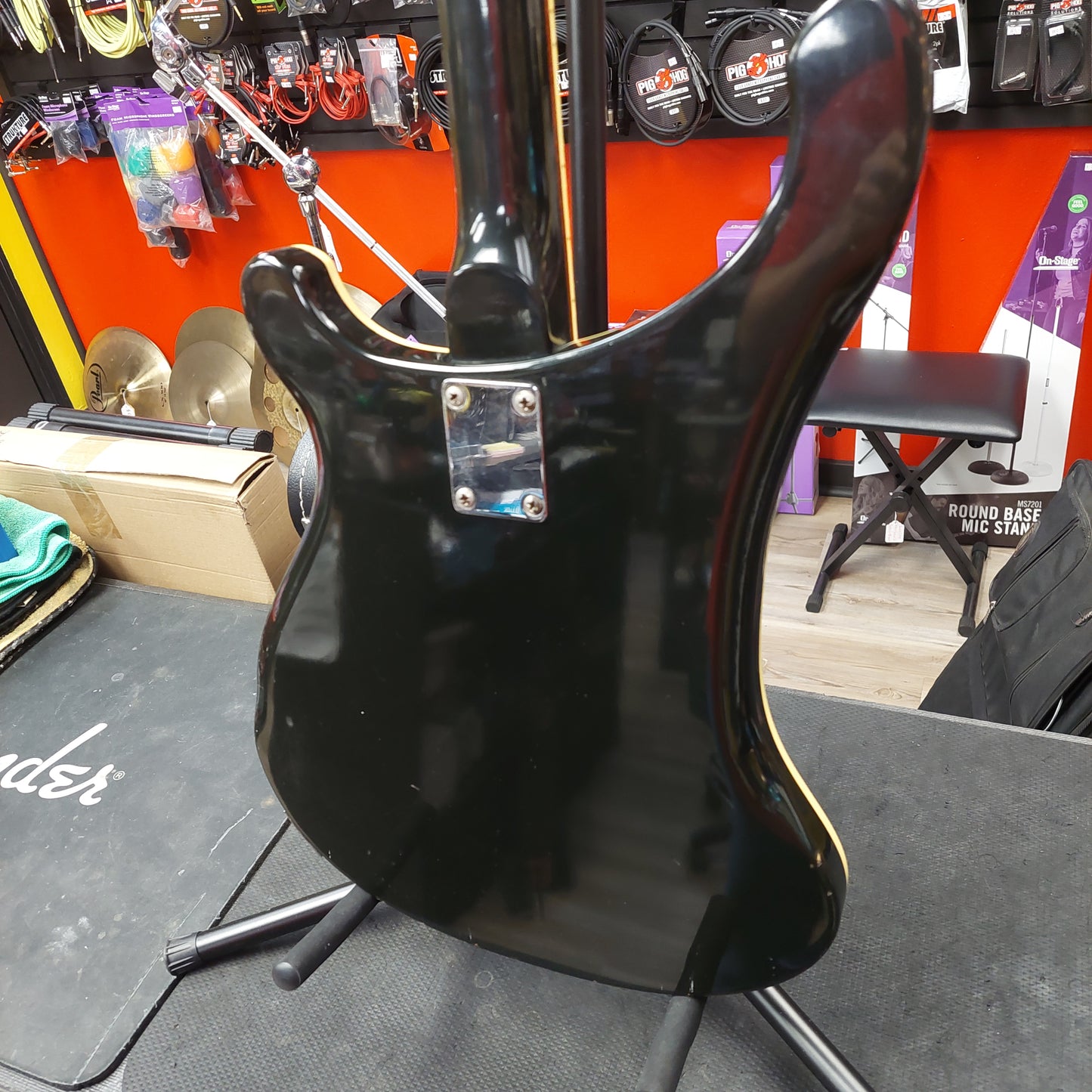 1975 Rickenbacker 481 Slant Fret Electric Guitar - Jetglo Black (USED) "Made In USA" SN# 3996