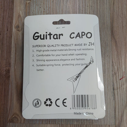 JH Guitar Capo For 6-String Guitar - Black