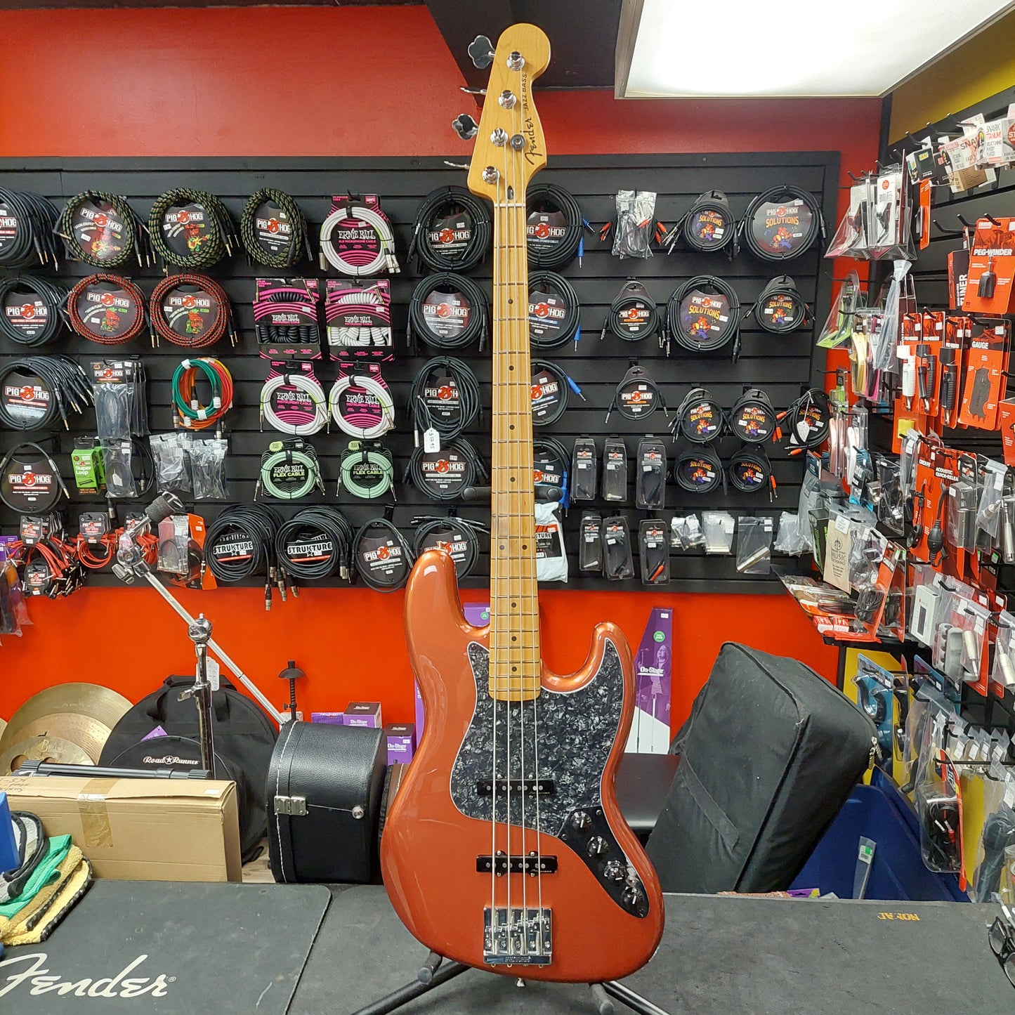 2022 Fender Player Plus Jazz Bass - Aged Candy Apple "Made In Mexico" SN# MX22112779 "Sold As Is"