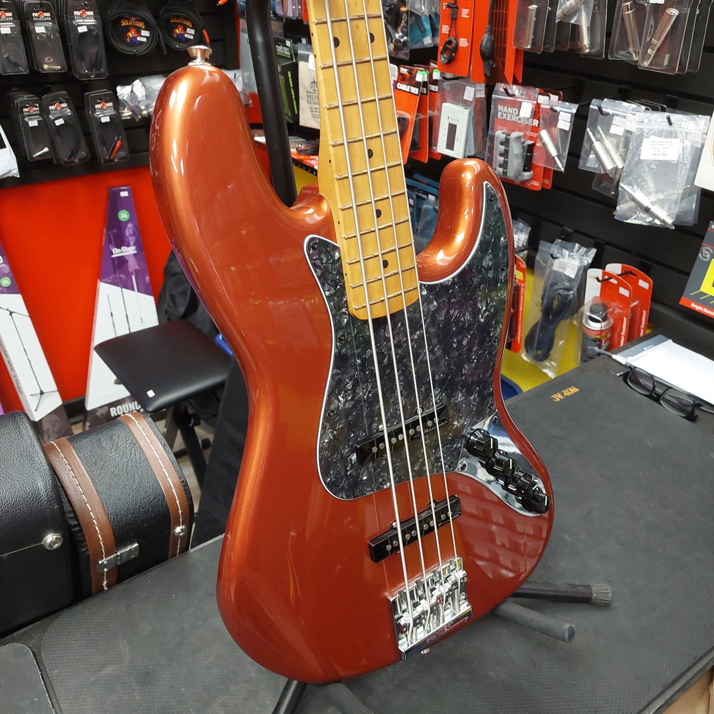 2022 Fender Player Plus Jazz Bass - Aged Candy Apple "Made In Mexico" SN# MX22112779 "Sold As Is"