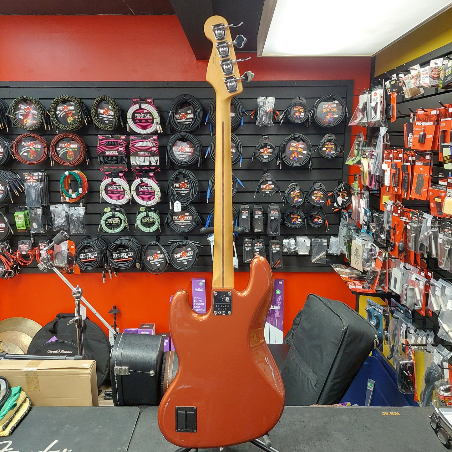 2022 Fender Player Plus Jazz Bass - Aged Candy Apple "Made In Mexico" SN# MX22112779 "Sold As Is"