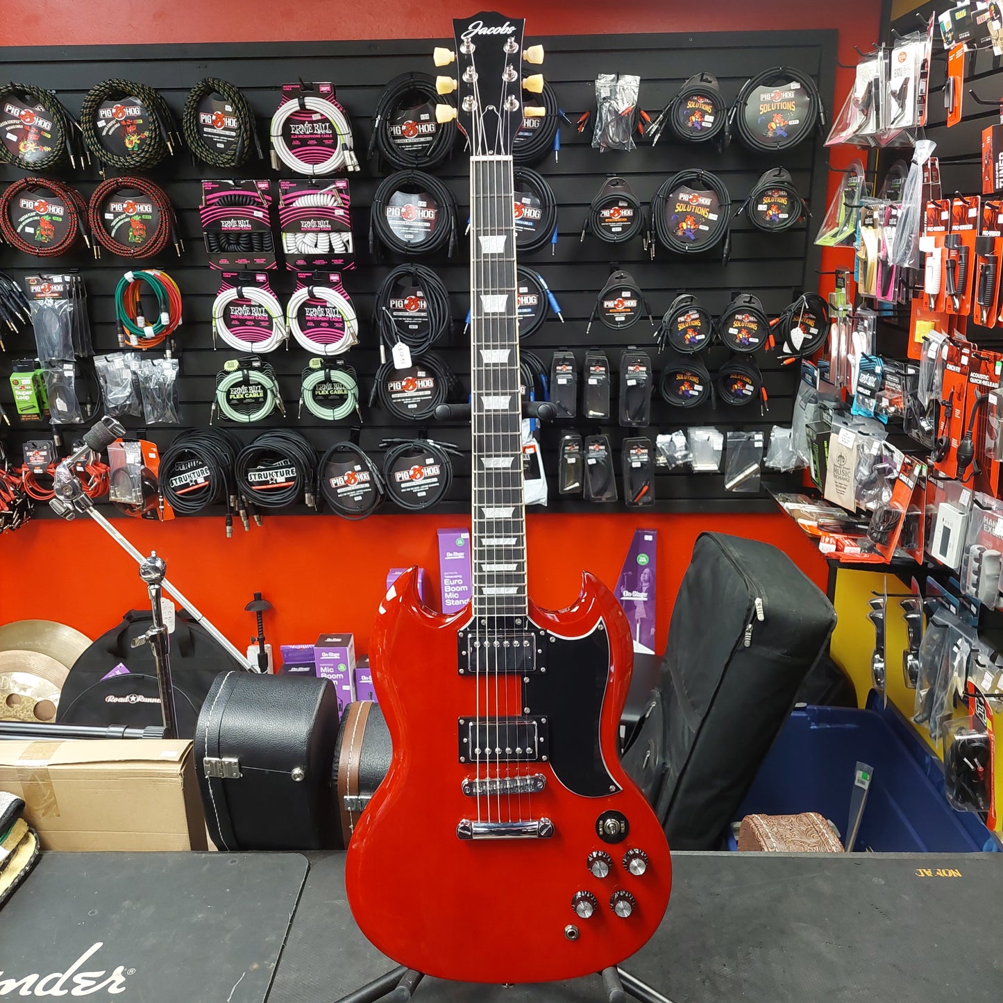 Jacobs SG Style Electric Guitar - Red (USED) "Made In USA" SN# 01082024
