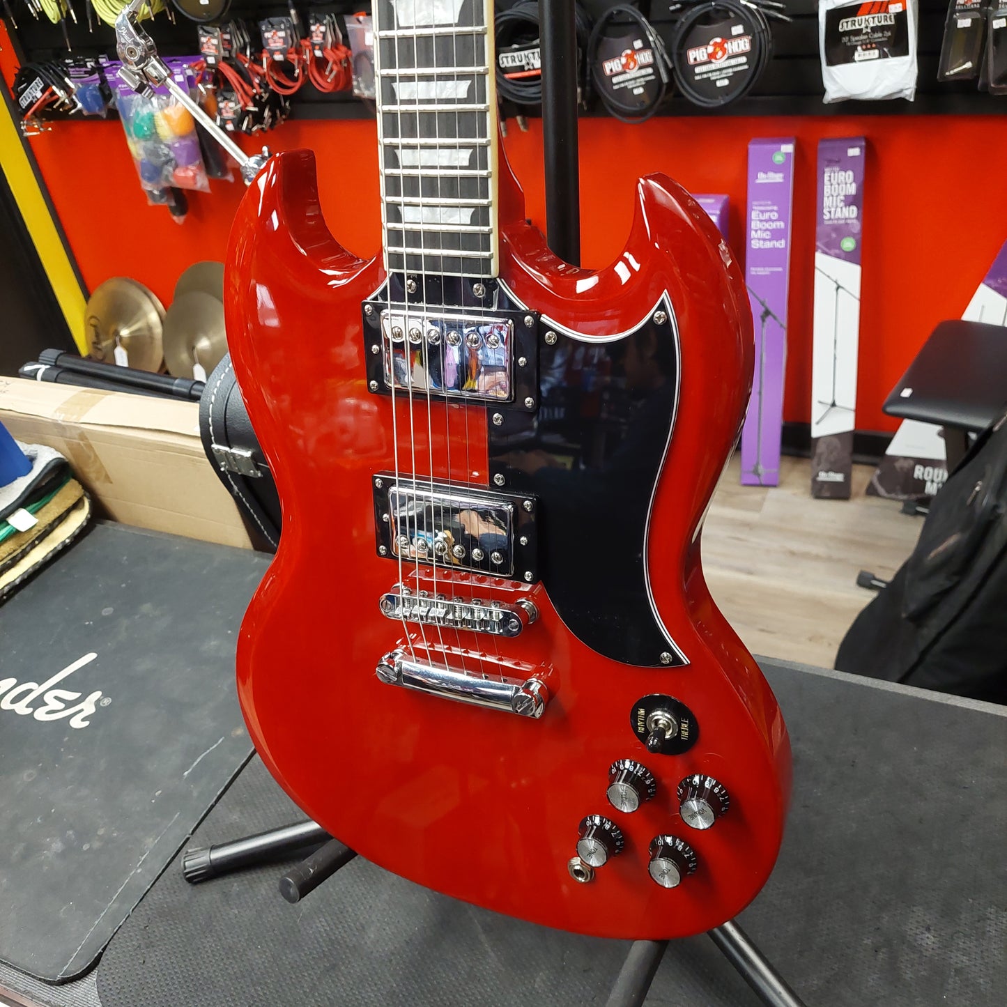 Jacobs SG Style Electric Guitar - Red (USED) "Made In USA" SN# 01082024