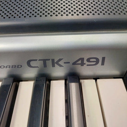 Casio CTK-491 61-Key Portable Keyboard w/ Power Supply (USED)