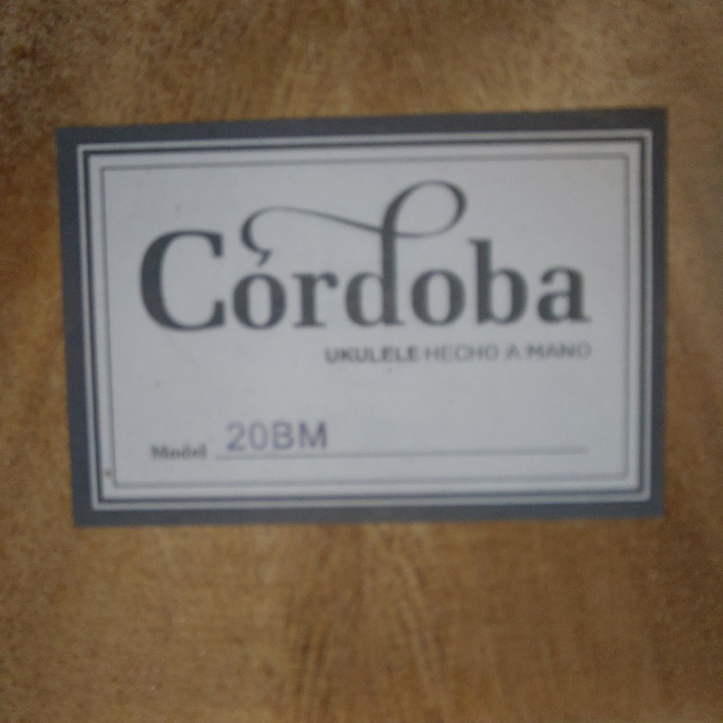 Cordova 20BM Baritone Ukulele w/ Cordova Gig Bag (USED) SN# 0074931