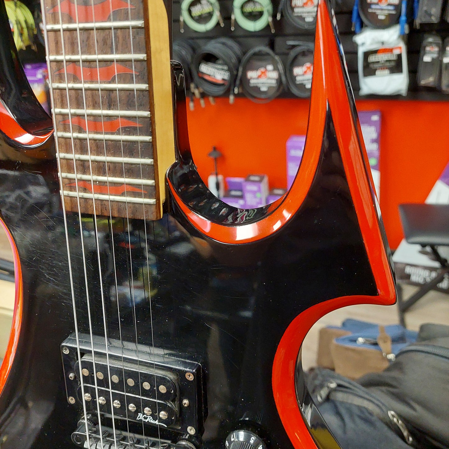 2008 BC Rich Avenge Beast Electric Guitar - Black & Red "Made In Korea" SN# A01082176