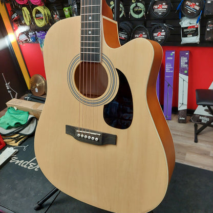 Dreadnought Cutaway Acoustic Guitar - Natural (USED)