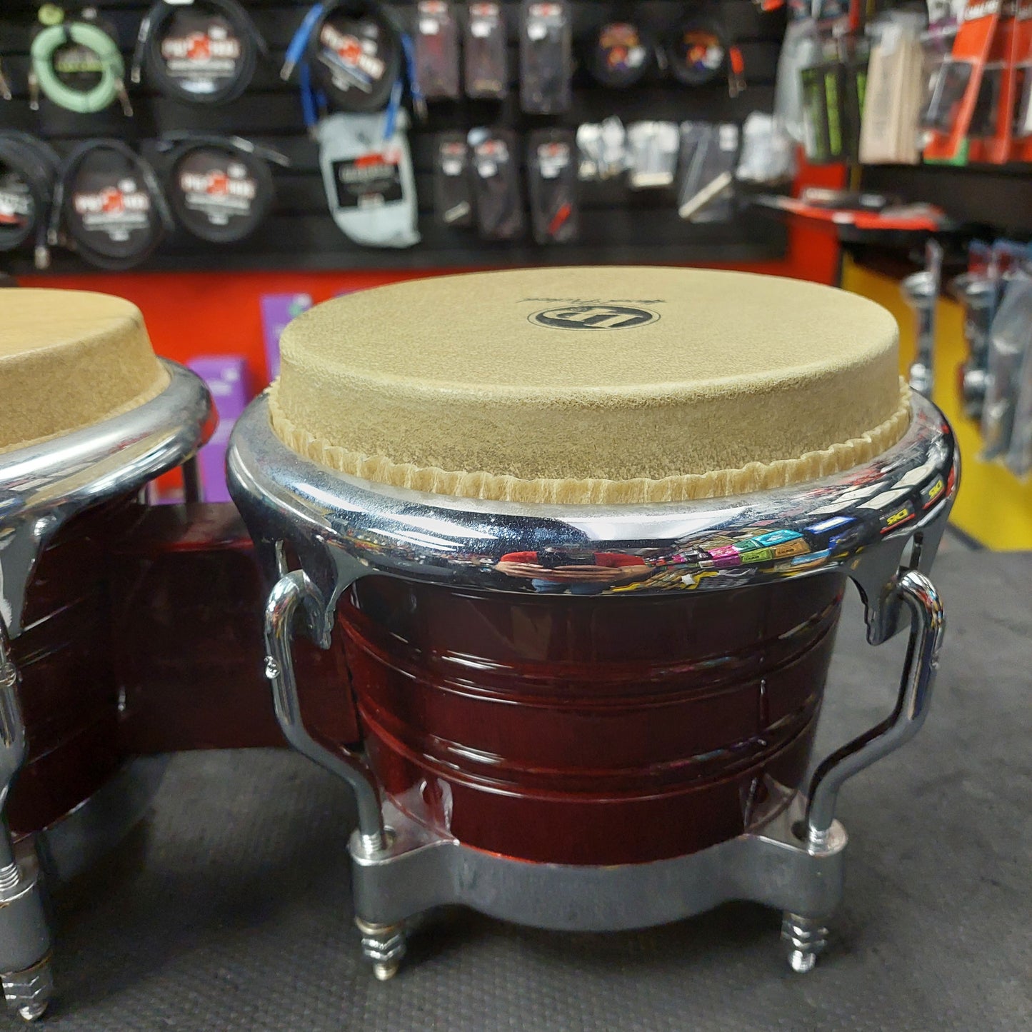 LP Generation LP201AX-2DW II Bongos - Wine Red w/ LP Gig Bag (USED)
