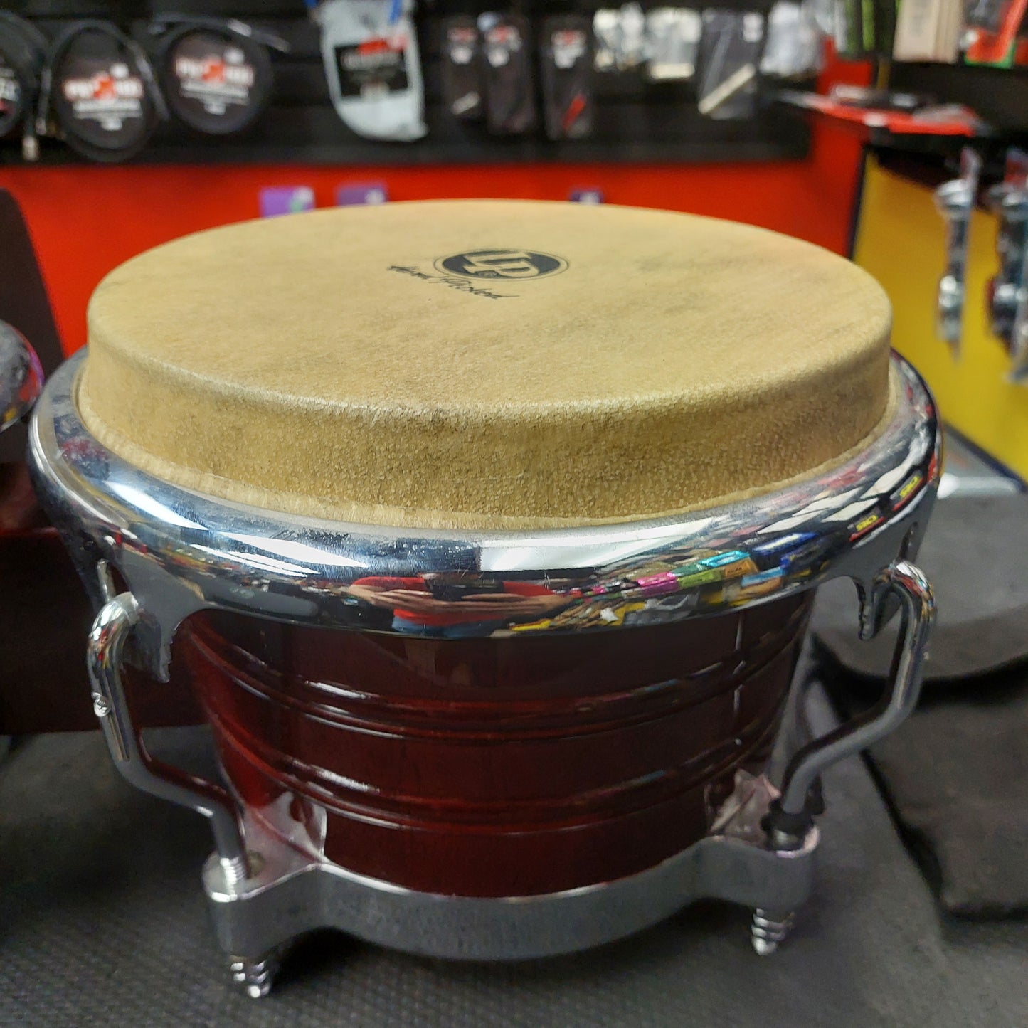 LP Generation LP201AX-2DW II Bongos - Wine Red w/ LP Gig Bag (USED)