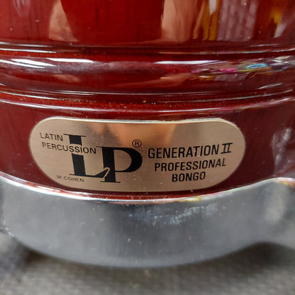 LP Generation LP201AX-2DW II Bongos - Wine Red w/ LP Gig Bag (USED)