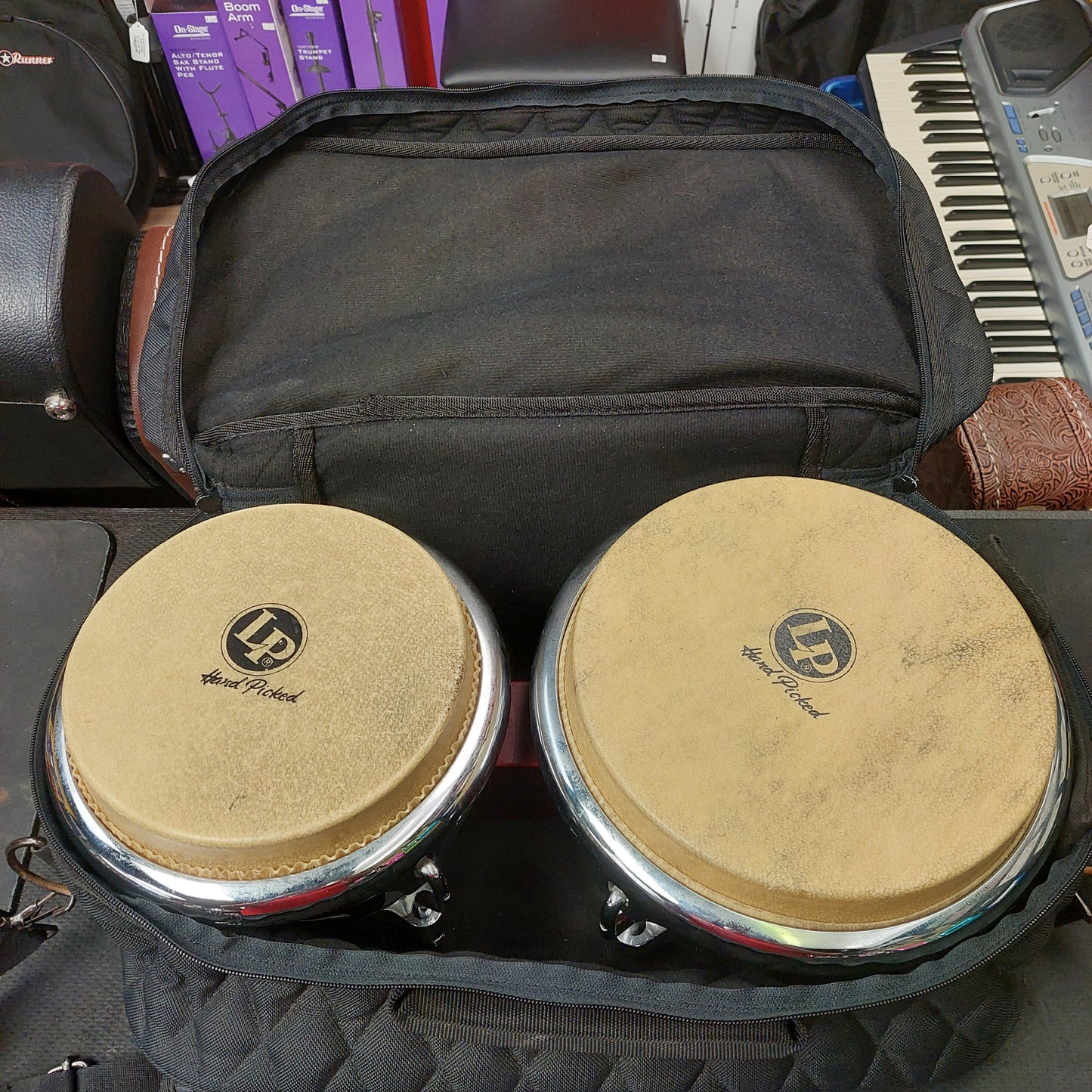 LP Generation LP201AX-2DW II Bongos - Wine Red w/ LP Gig Bag (USED)