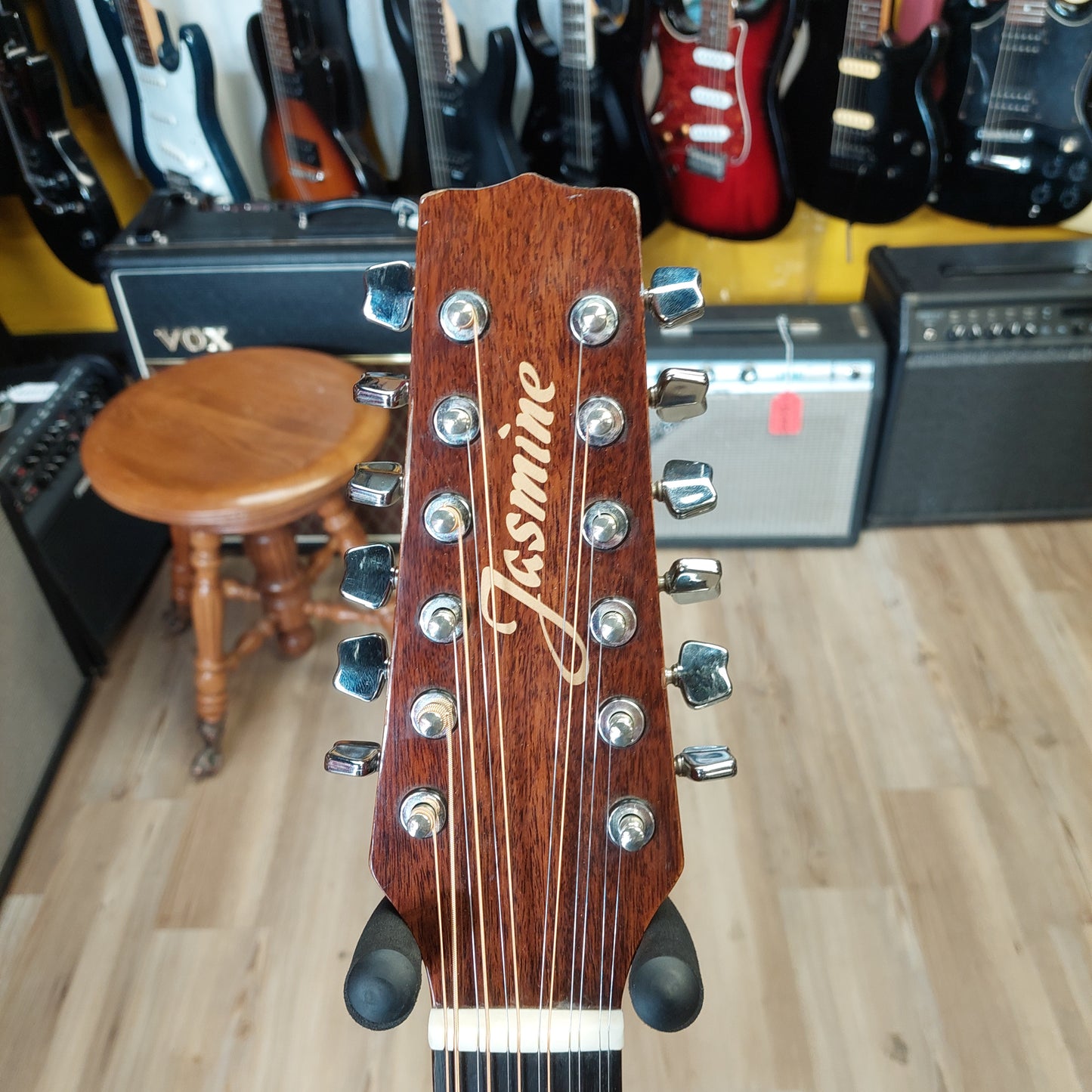Jasmine by Takamine ES312 12-String Acoustic/Electric Guitar -Natural (USED) "Made In Korea"
