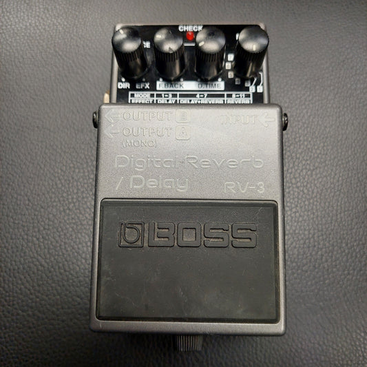 Boss RV-3 Digital Reverb Pedal (USED) "Made in Taiwan" SN# ZG28532