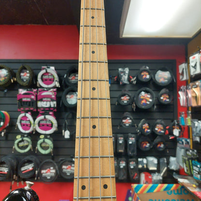 CORT 4-String P-Bass Black w/ Red Pickguard (USED) SN# 7125525