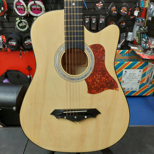Memorex MGTAR2020LW 3/4 Sized Acoustic Guitar - Natural w/ Gig Bag (USED)