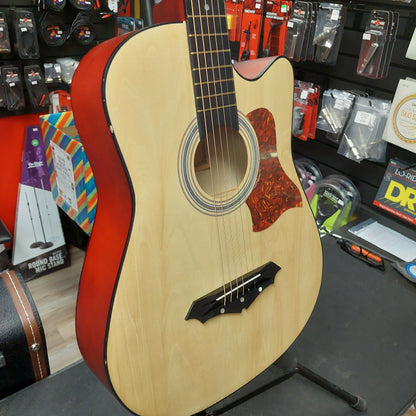 Memorex MGTAR2020LW 3/4 Sized Acoustic Guitar - Natural w/ Gig Bag (USED)