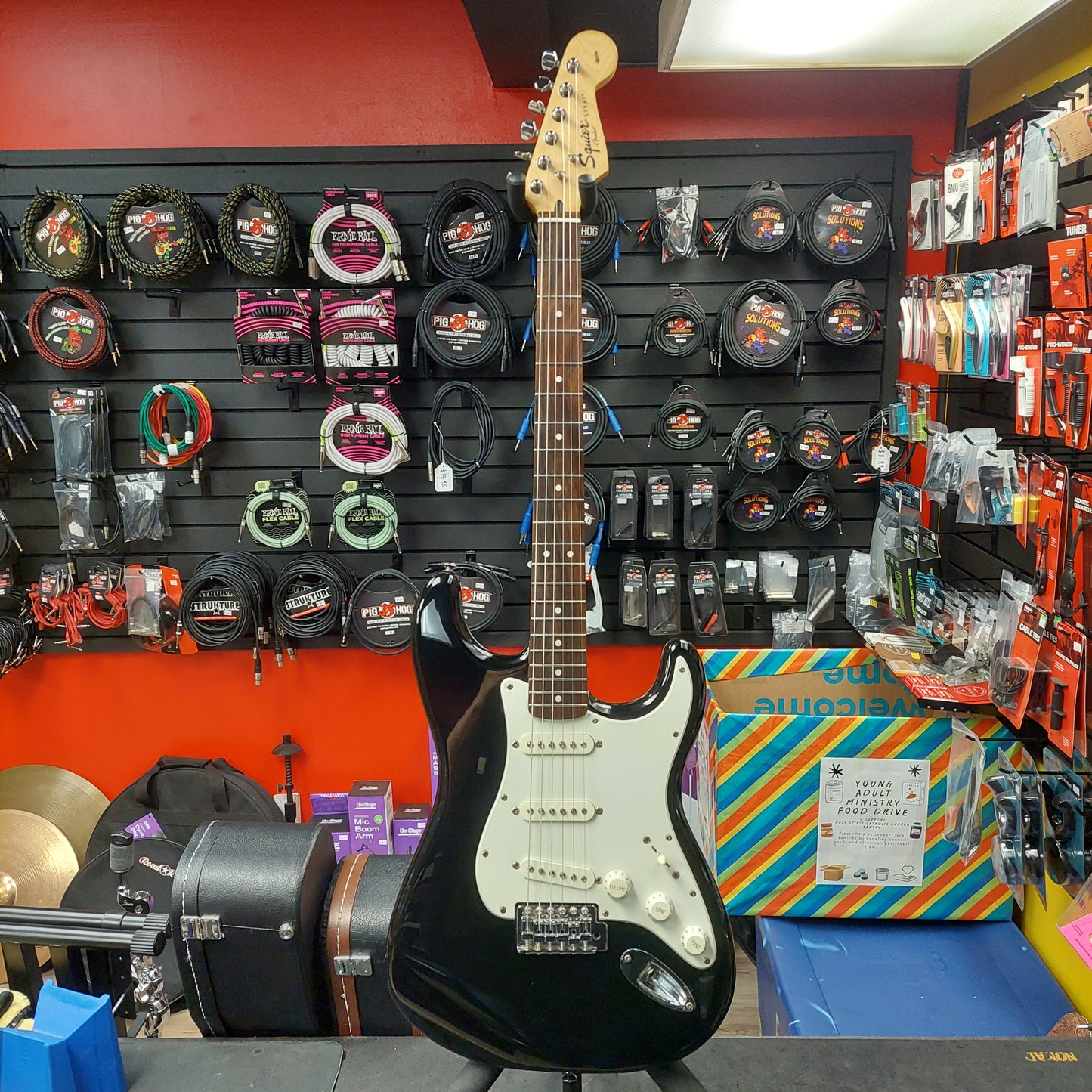 2009 Squier Affinity Stratocaster - Black SN# ICS09002284