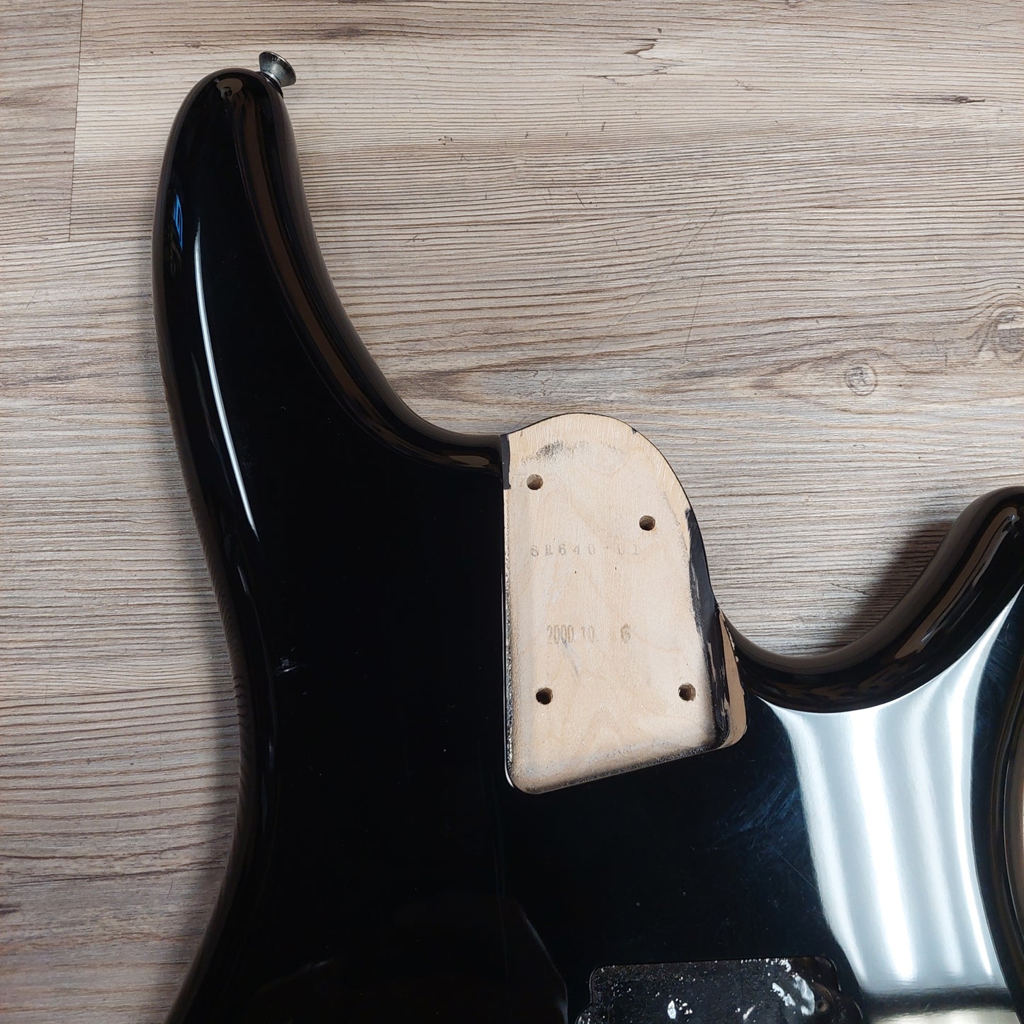 Ibanez SDGR Bass Guitar Body - Black Gloss w/ Neck Screws (USED)