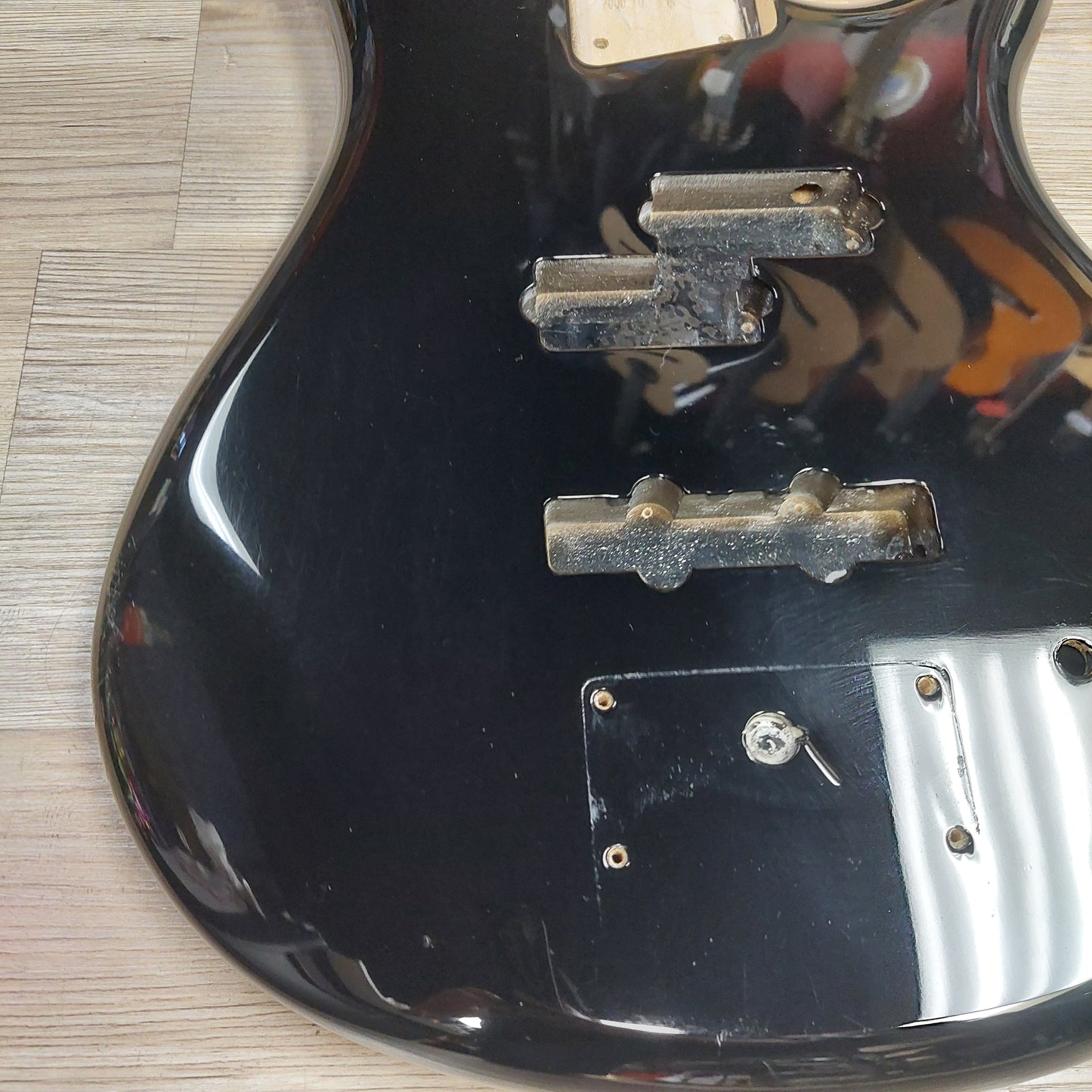 Ibanez SDGR Bass Guitar Body - Black Gloss w/ Neck Screws (USED)
