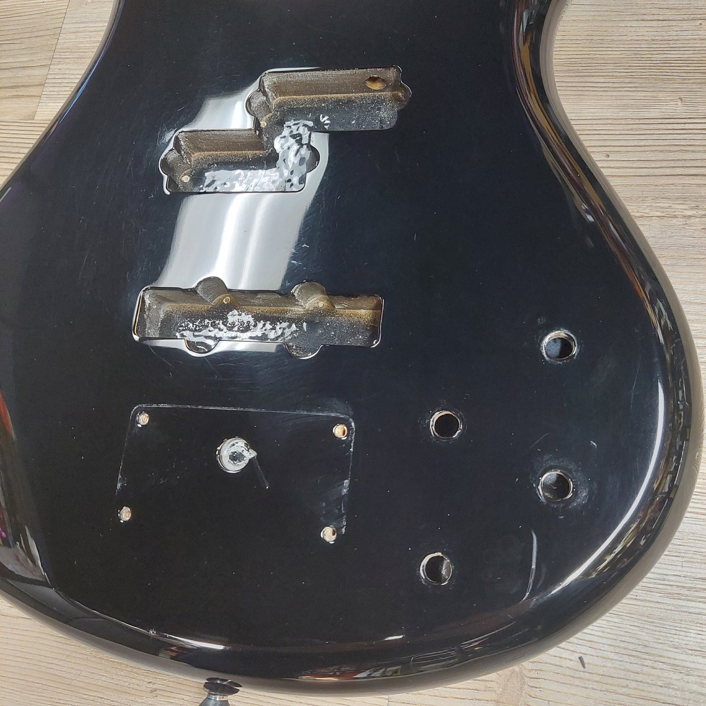 Ibanez SDGR Bass Guitar Body - Black Gloss w/ Neck Screws (USED)