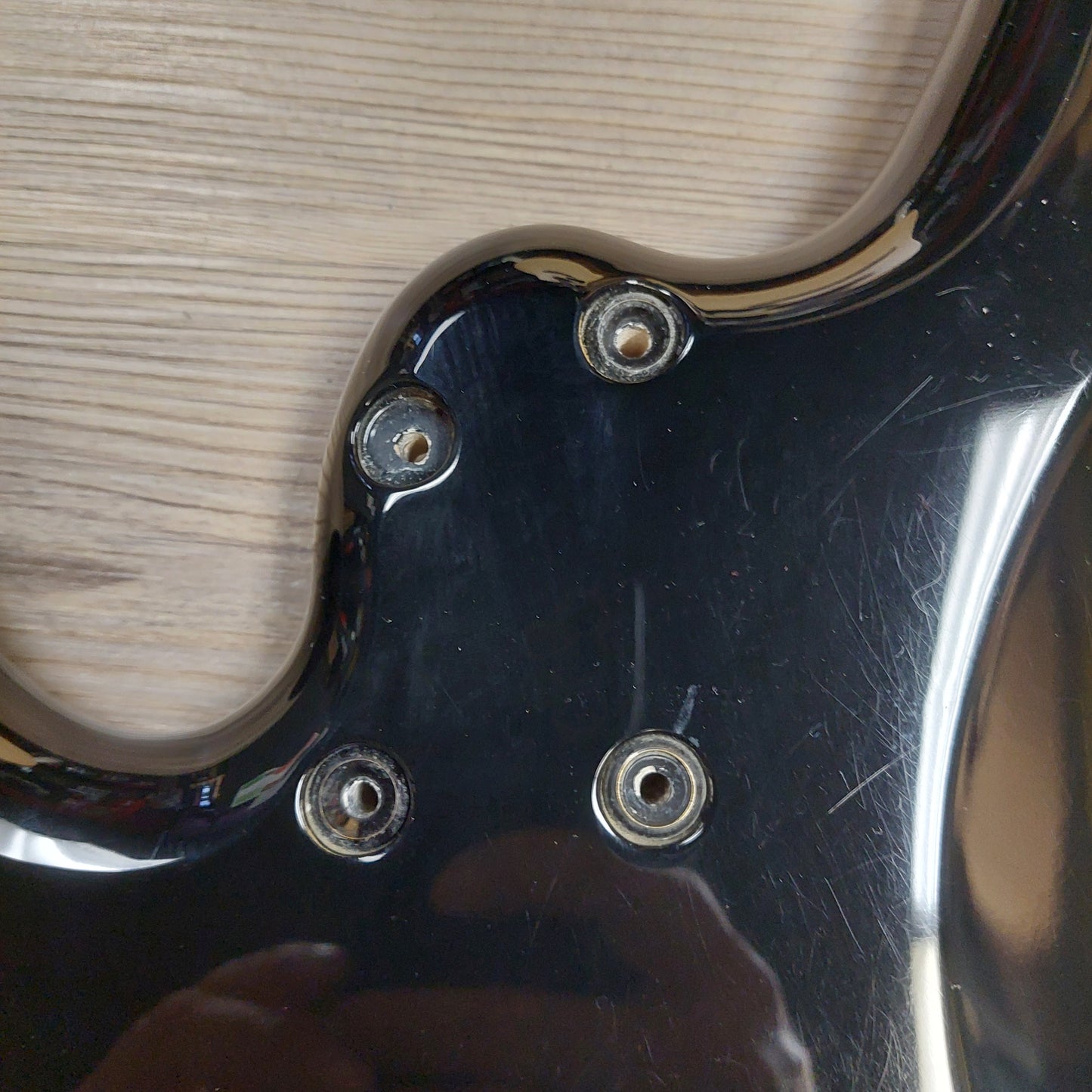 Ibanez SDGR Bass Guitar Body - Black Gloss w/ Neck Screws (USED)