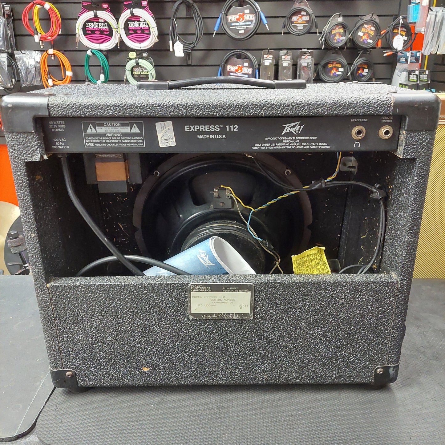 Peavey Express 112 Electric Guitar Combo Amplifier (USED) "Made In USA"  SN# 00-05985726 "Reverb Not Working"