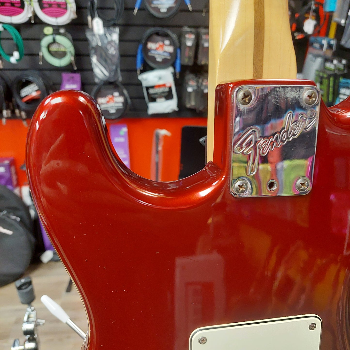 1988 Fender Stratocaster Plus Electric Guitar - Candy Apple Red w/ Fender Hard Case "Made In USA" SN# E486416 "Not Original Tuners They Are Marked Fender Japan"