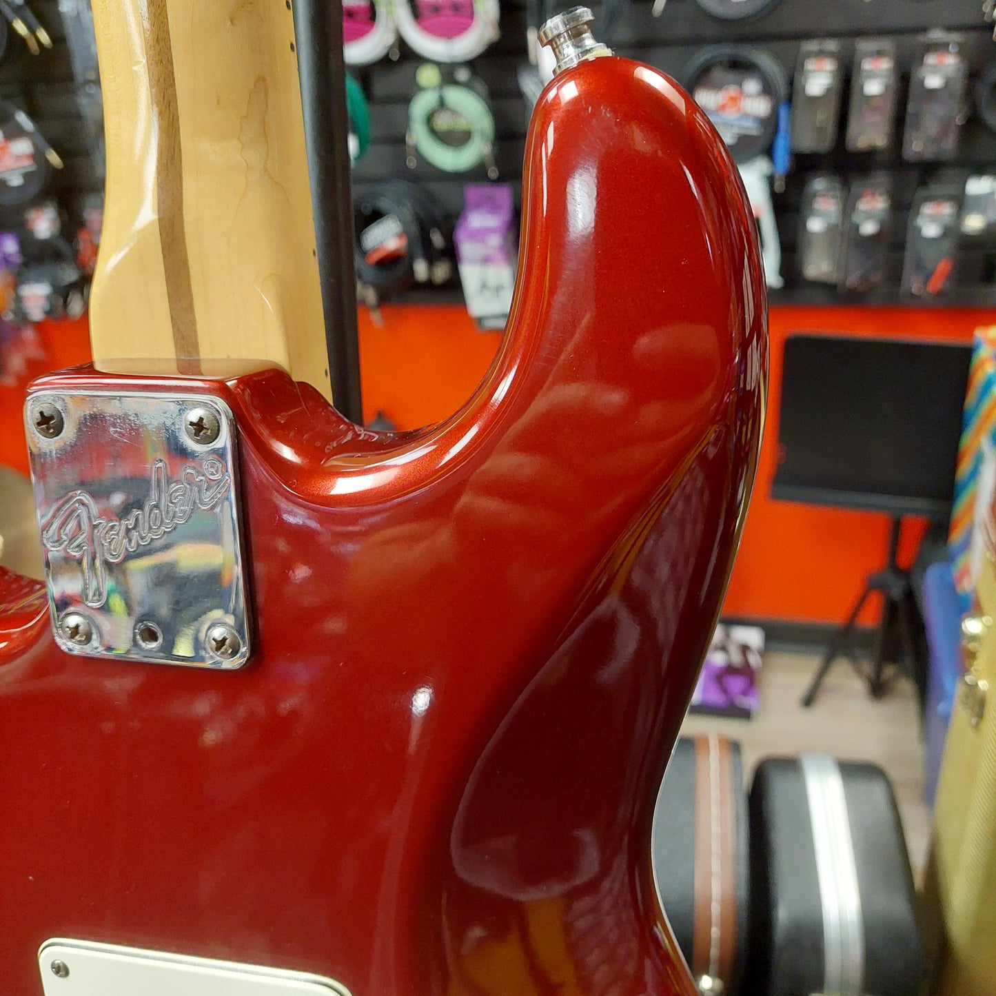 1988 Fender Stratocaster Plus Electric Guitar - Candy Apple Red w/ Fender Hard Case "Made In USA" SN# E486416 "Not Original Tuners They Are Marked Fender Japan"