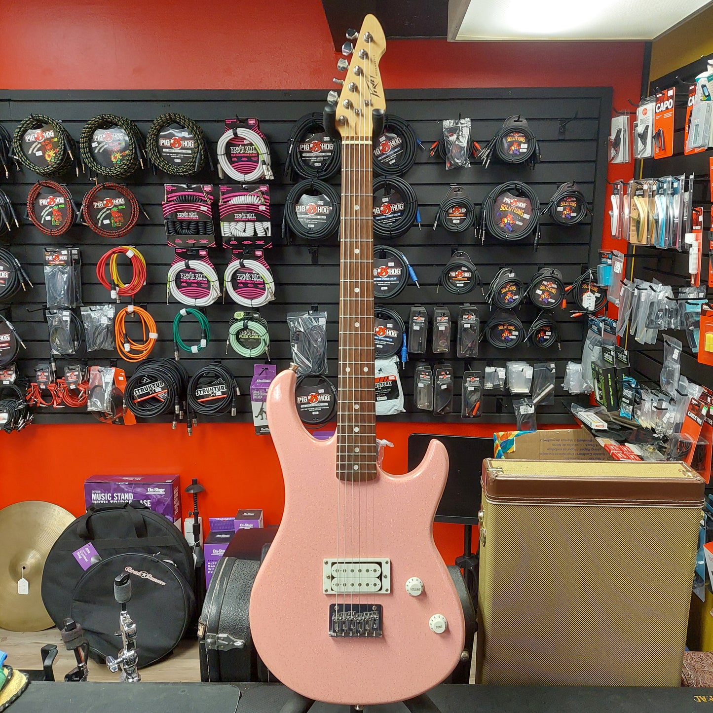 Peavey Rockmaster Electric Guitar - Metal Pink Sparkle (USED)