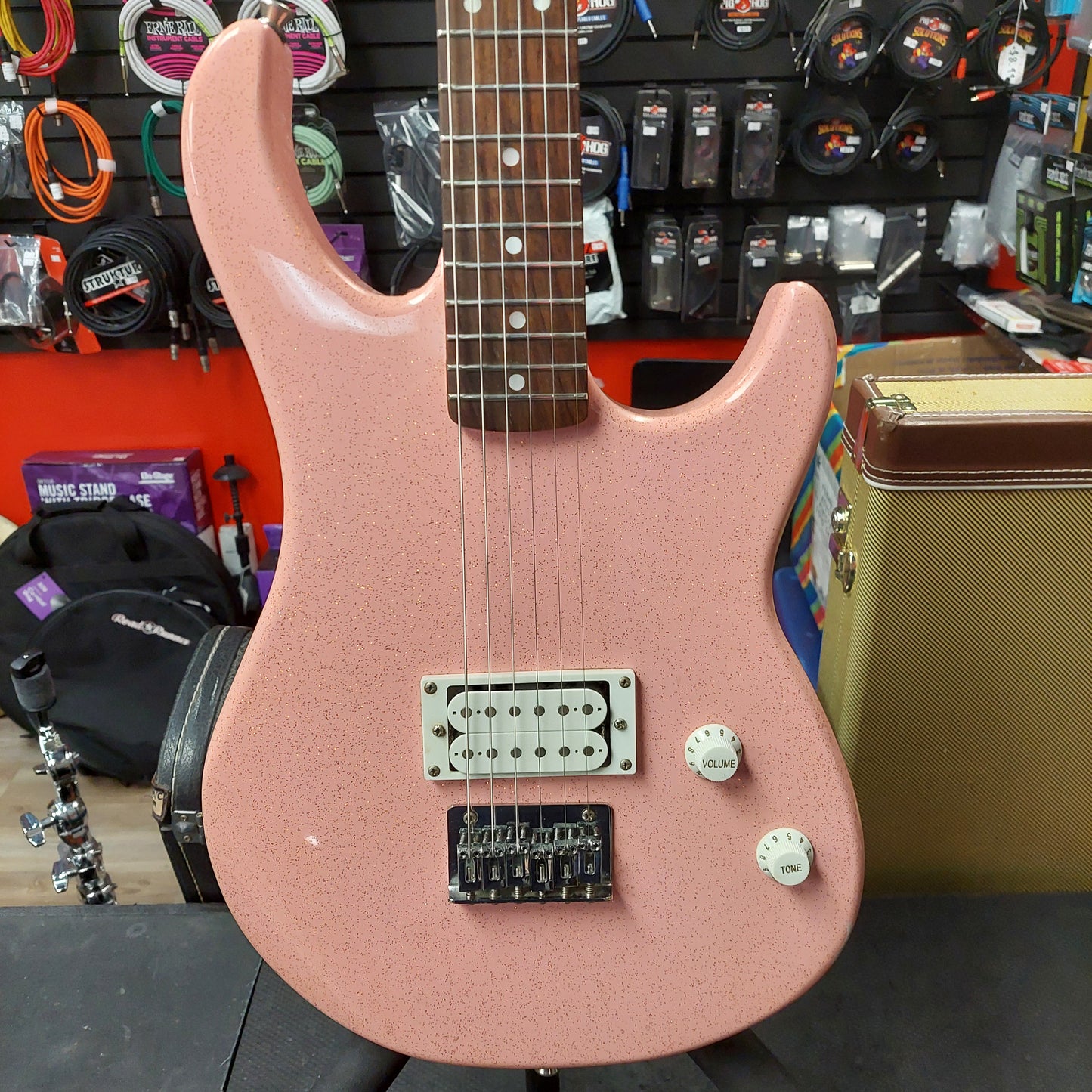 Peavey Rockmaster Electric Guitar - Metal Pink Sparkle (USED)