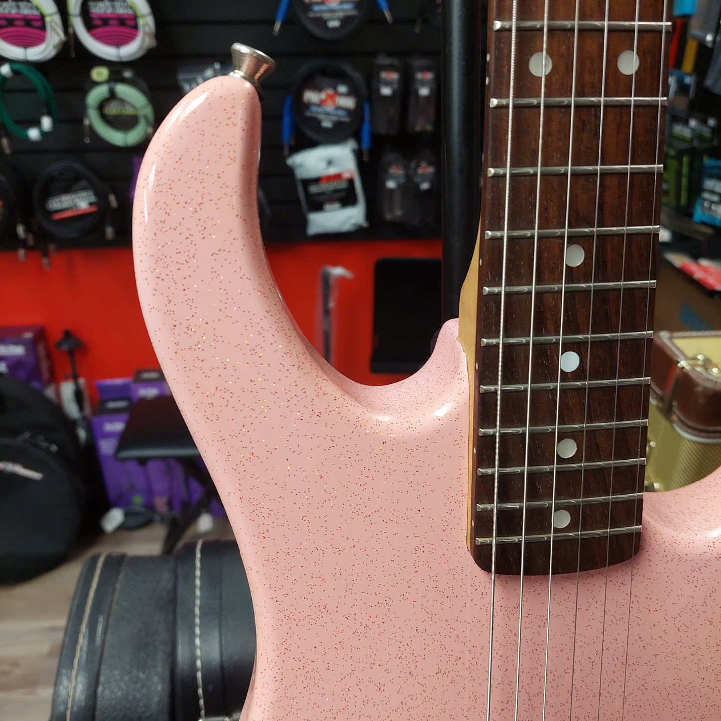 Peavey Rockmaster Electric Guitar - Metal Pink Sparkle (USED)
