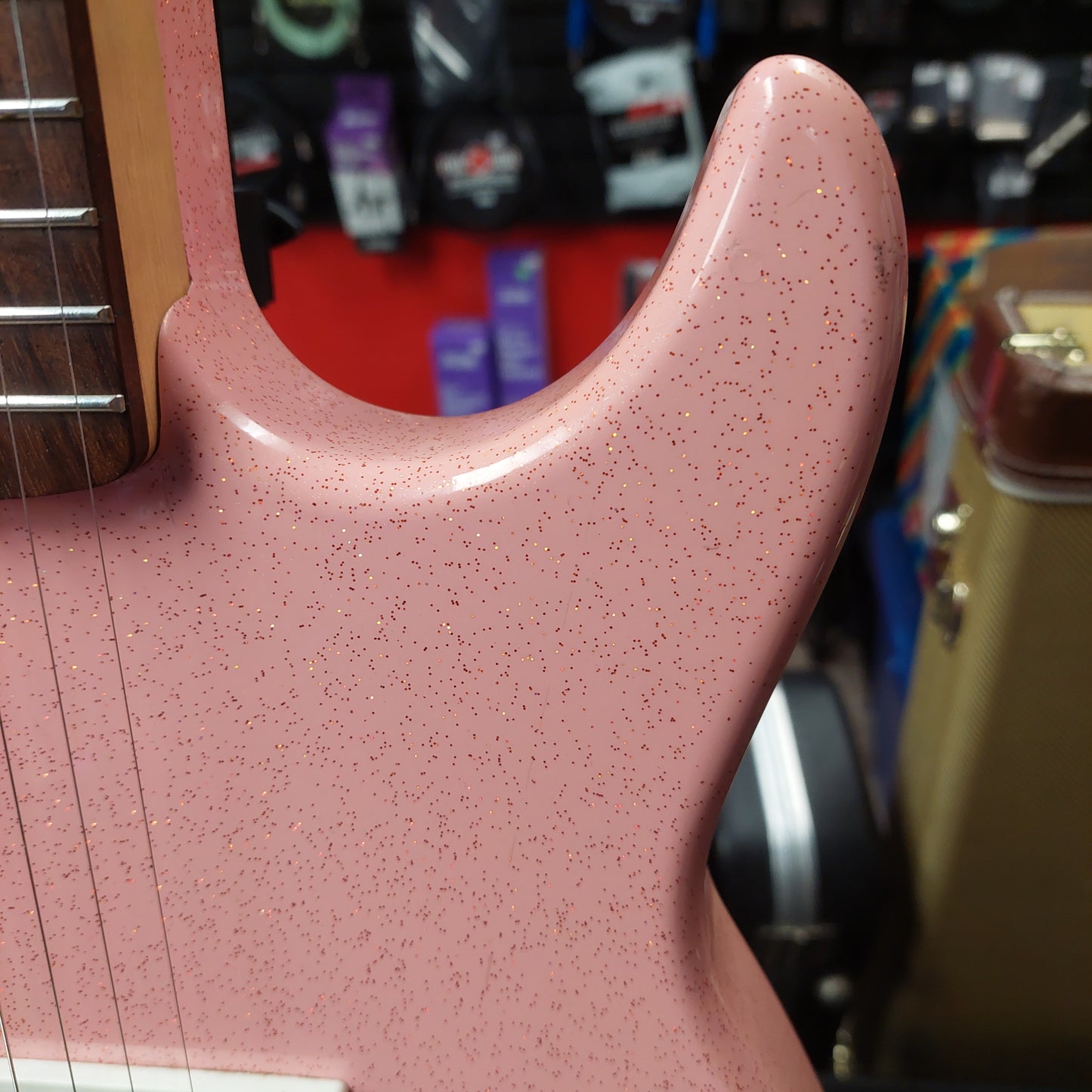 Peavey Rockmaster Electric Guitar - Metal Pink Sparkle (USED)