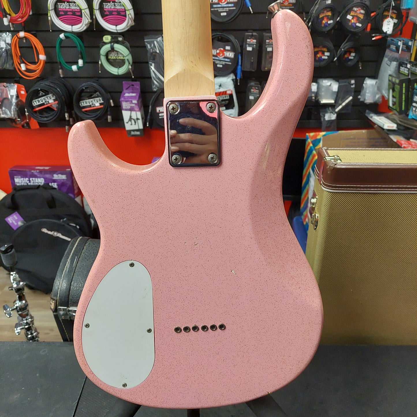 Peavey Rockmaster Electric Guitar - Metal Pink Sparkle (USED)