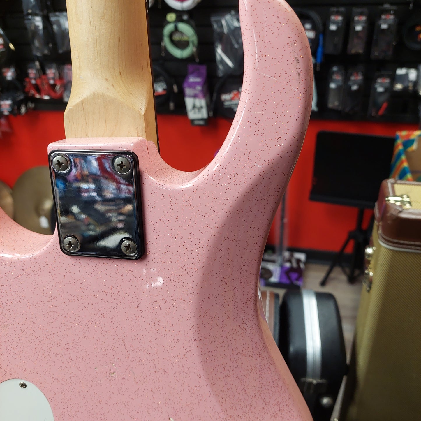 Peavey Rockmaster Electric Guitar - Metal Pink Sparkle (USED)