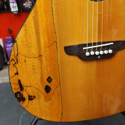 Luna Gypsy Spalt Grand Concert Acoustic/Electric Guitar - Natural Gloss SN# KH160901361