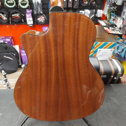 Luna Gypsy Spalt Grand Concert Acoustic/Electric Guitar - Natural Gloss SN# KH160901361