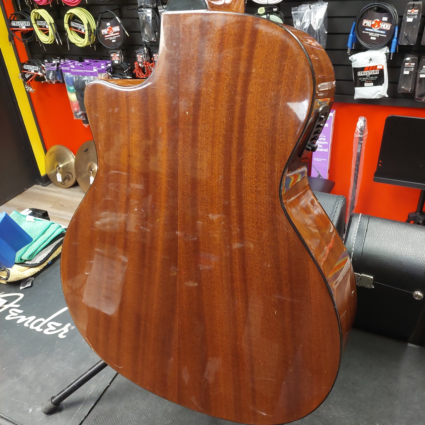 Luna Gypsy Spalt Grand Concert Acoustic/Electric Guitar - Natural Gloss SN# KH160901361